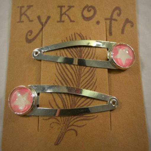 Barrettes Clic Clac Cabochon