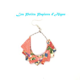 Boucles d'Oreilles Créoles Papier