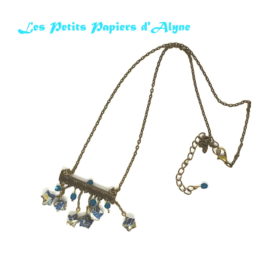 Collier Court Barrette Etoiles