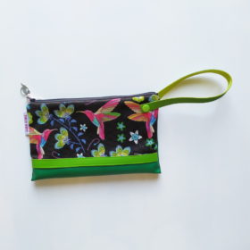 Porte Chéquier Colibris Vert