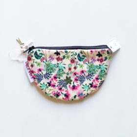Porte Monnaie Demi Lune Floral Multico