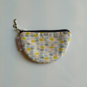 Porte Monnaie Demi Lune Gouttes Multicolores