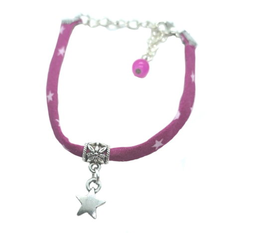 Bracelet Cordon Tissus Et Charms