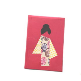 Carte Japonaise Rouge H2844